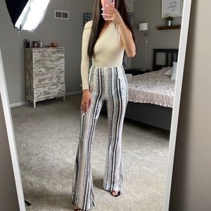 Sequin Flare Trousers